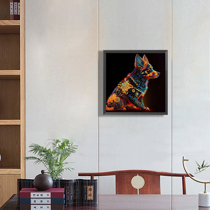 Glorious Puppy - Full Round Drill Diamond Painting 30*30CM
