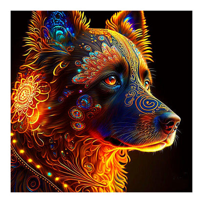 Glorious Puppy - Full Round Drill Diamond Painting 30*30CM