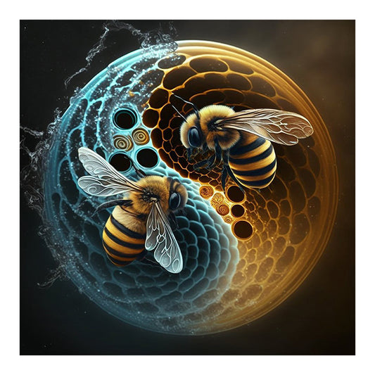 Tai Chi Bee Painting - Full Square Drill Diamond Painting 30*30CM