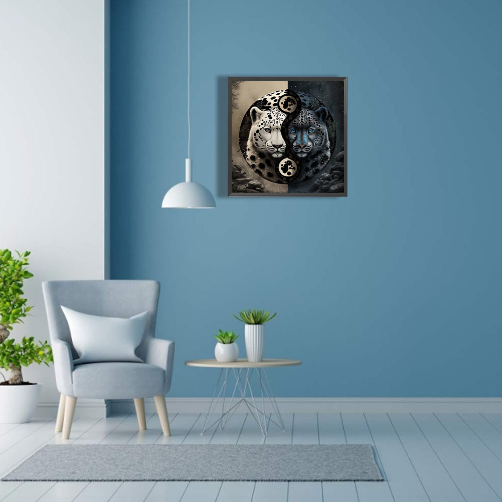 Tai Chi Leopard Painting - Full Square Drill Diamond Painting 30*30CM