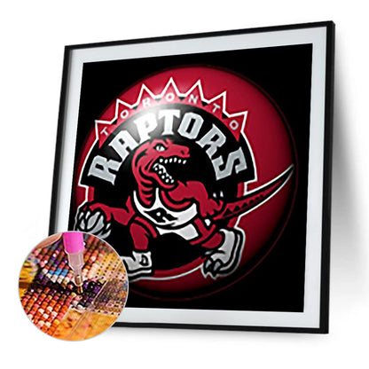 Toronto Raptors Basketball Team - Full Round Drill Diamond Painting 30*30CM