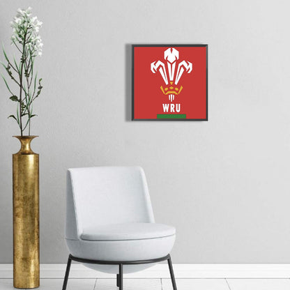 Welsh Rugby Union - Full Round Drill Diamond Painting 30*30CM