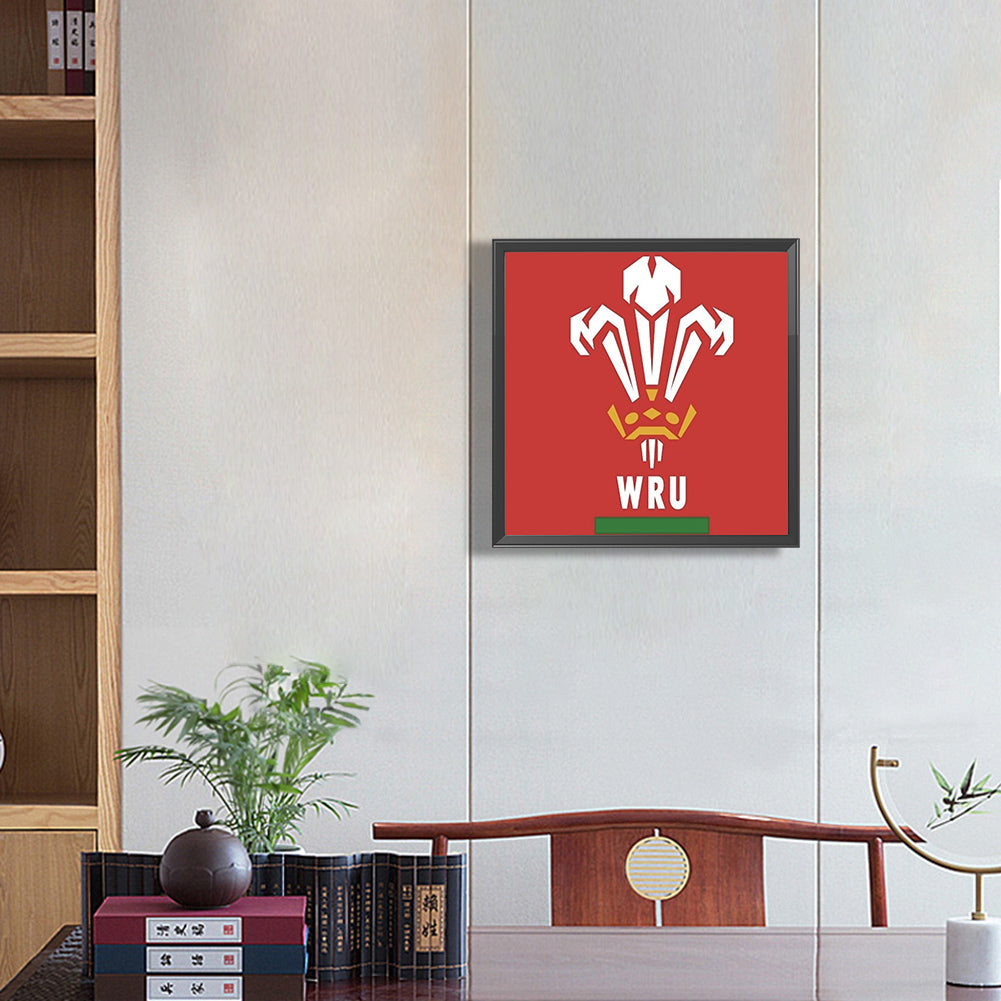 Welsh Rugby Union - Full Round Drill Diamond Painting 30*30CM