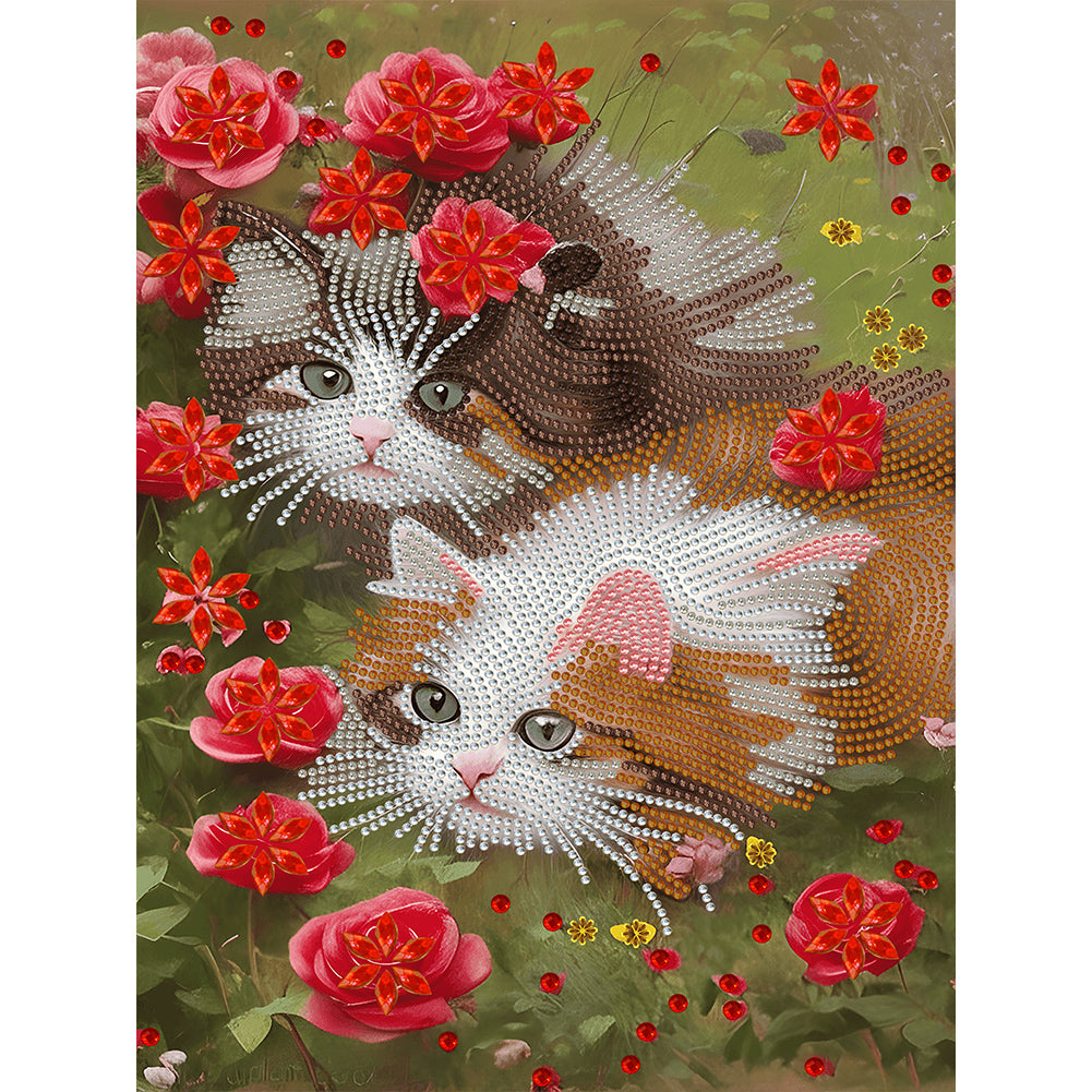 The Cat - Full Round Drill Diamond Painting 30*40CM