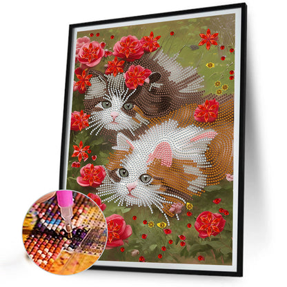 The Cat - Full Round Drill Diamond Painting 30*40CM