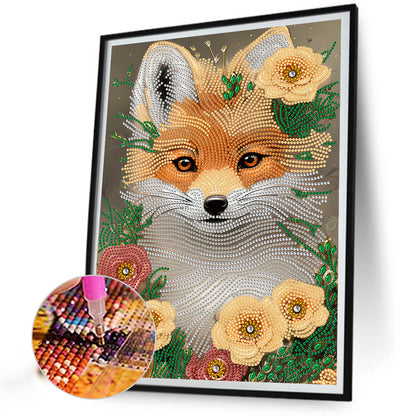 Fox - Full Round Drill Diamond Painting 30*40CM