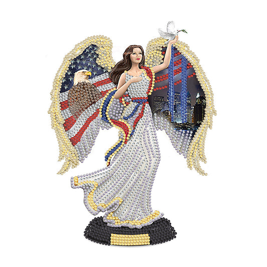 American Angel - Special Shaped Drill Diamond Painting 30*30CM