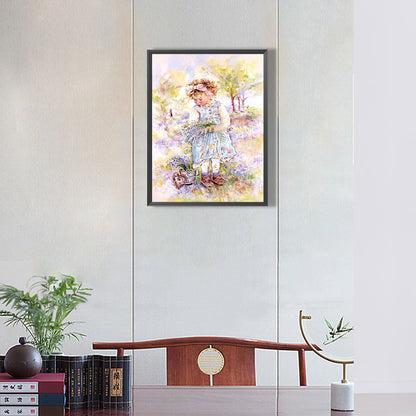 Little Girl - Full Round Drill Diamond Painting 30*40CM