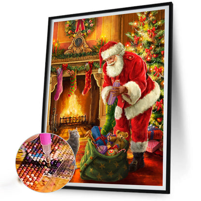 Santa Claus - Full Round Drill Diamond Painting 30*40CM