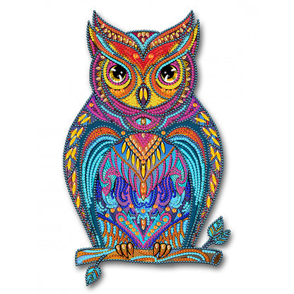 Owl - Special Shaped Drill Diamond Painting 30*40CM