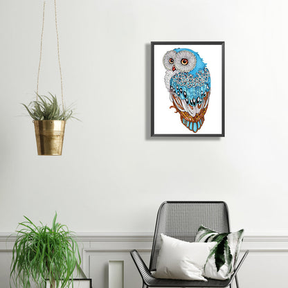 Owl - Special Shaped Drill Diamond Painting 30*40CM