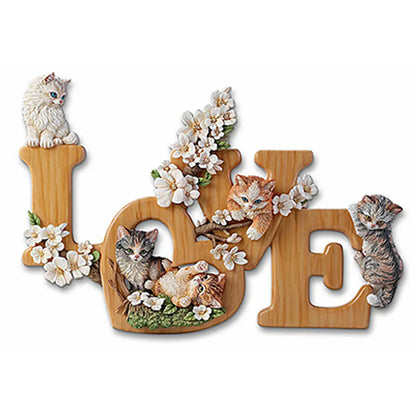 Love Kitty - Full Round Drill Diamond Painting 40*30CM