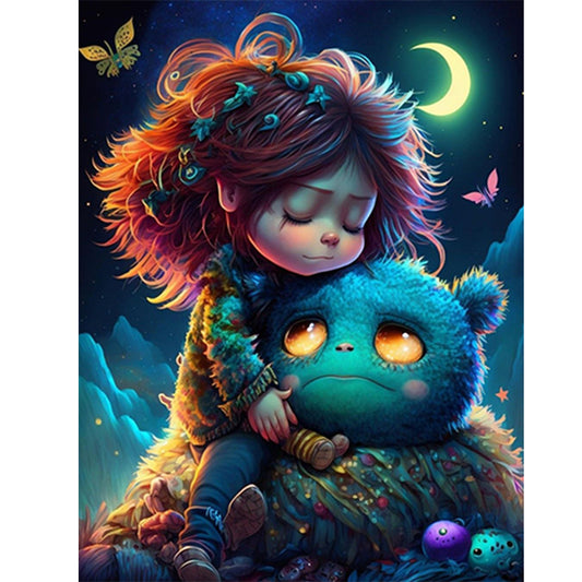 Little Animal Trainer - Full Round Drill Diamond Painting 30*40CM