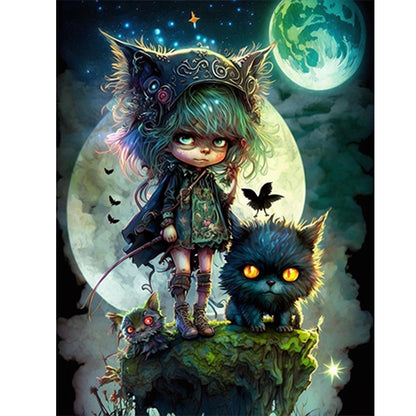 Little Animal Trainer - Full Round Drill Diamond Painting 30*40CM