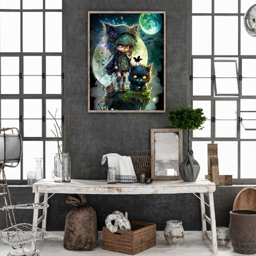 Little Animal Trainer - Full Round Drill Diamond Painting 30*40CM