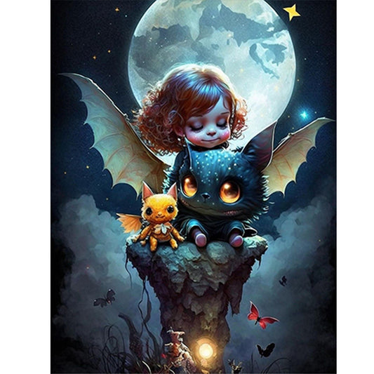 Little Animal Trainer - Full Round Drill Diamond Painting 30*40CM