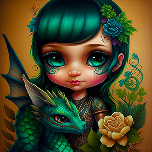 Animal Doll - Full Square Drill Diamond Painting 30*30CM