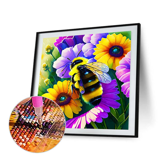Bee - Full Round Drill Diamond Painting 30*30CM