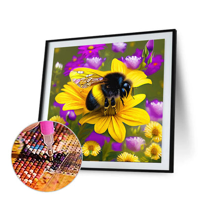 Bee - Full Round Drill Diamond Painting 30*30CM
