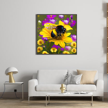 Bee - Full Round Drill Diamond Painting 30*30CM