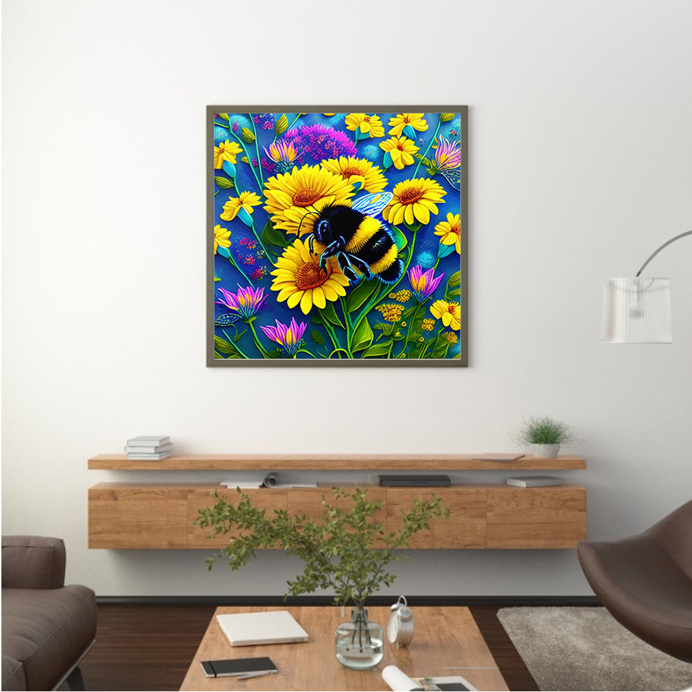 Bee - Full Round Drill Diamond Painting 30*30CM