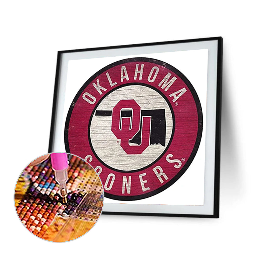 University Of Oklahoma - Full Round Drill Diamond Painting 50*50CM