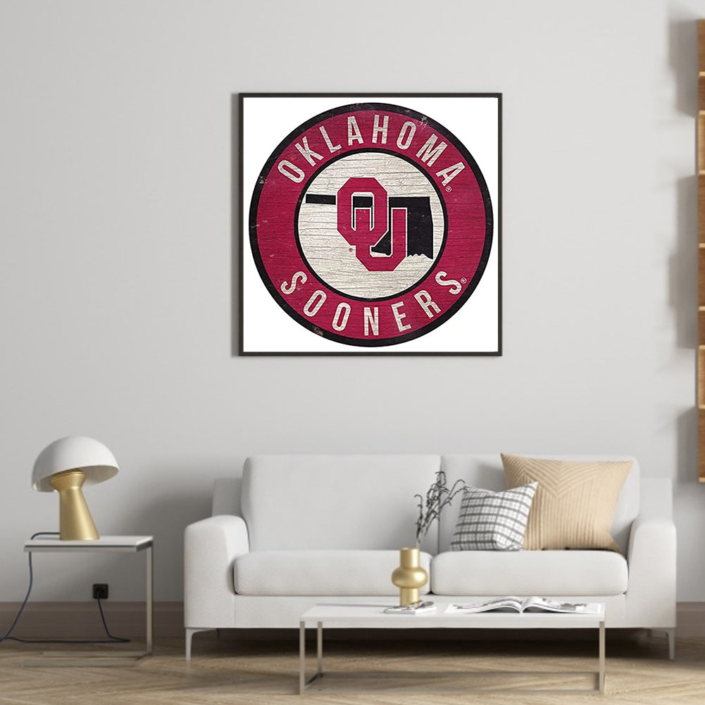 University Of Oklahoma - Full Round Drill Diamond Painting 50*50CM