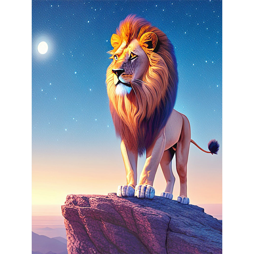 Lion - Full Round Drill Diamond Painting 30*40CM