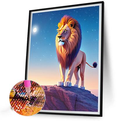 Lion - Full Round Drill Diamond Painting 30*40CM