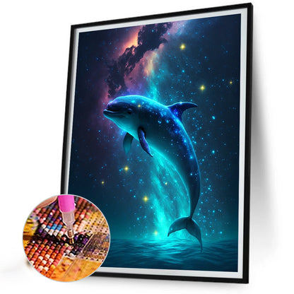 Deep Sea Dolphin - Full Round Drill Diamond Painting 30*40CM