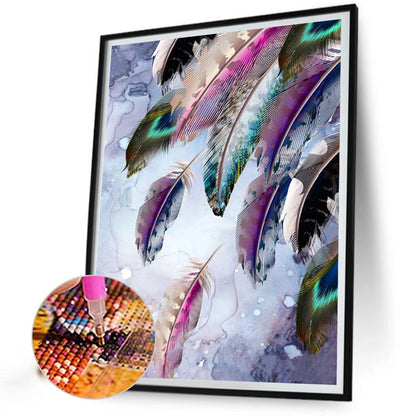 Feather - Full Round Drill Diamond Painting 50*60CM