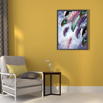 Feather - Full Round Drill Diamond Painting 50*60CM