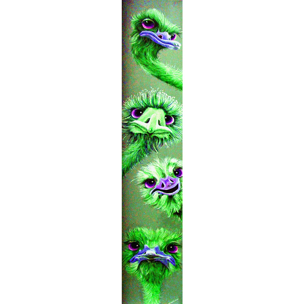 Ostrich - Full Round Drill Diamond Painting 25*125CM