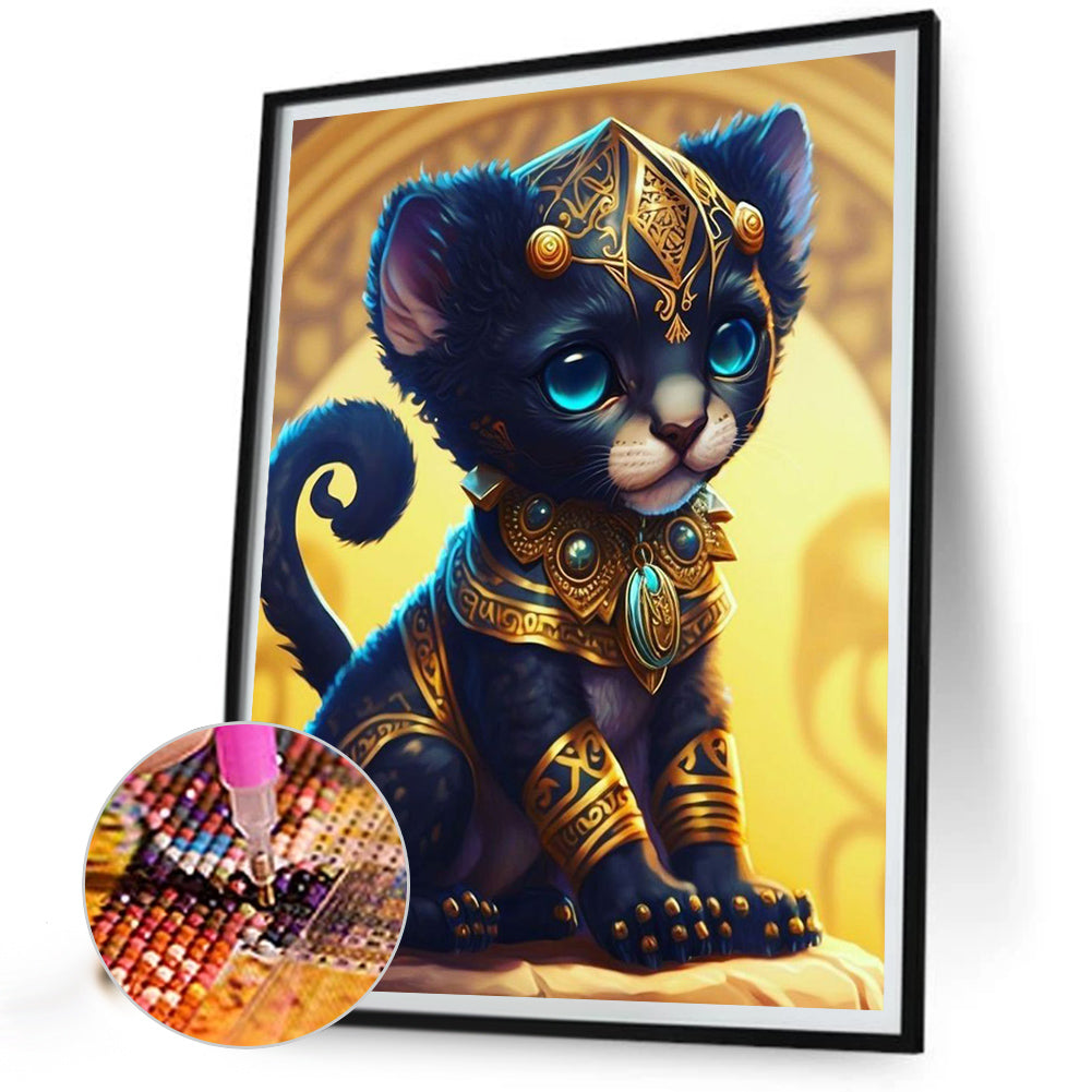 Cat - Full Round Drill Diamond Painting 30*40CM