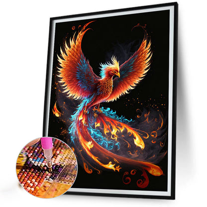 Flaming Phenix - Full Round Drill Diamond Painting 30*40CM