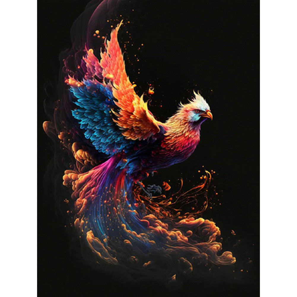 Flaming Phenix - Full Round Drill Diamond Painting 30*40CM