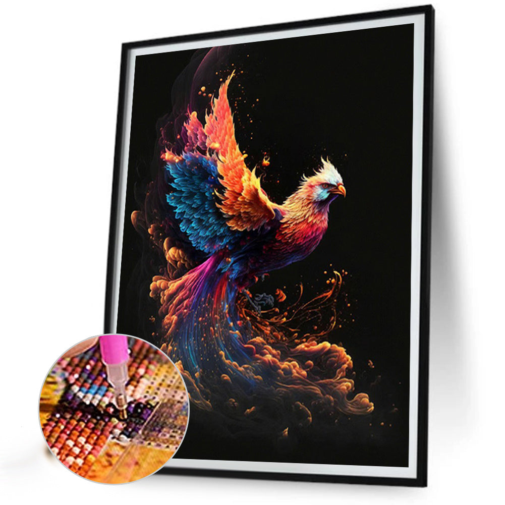 Flaming Phenix - Full Round Drill Diamond Painting 30*40CM