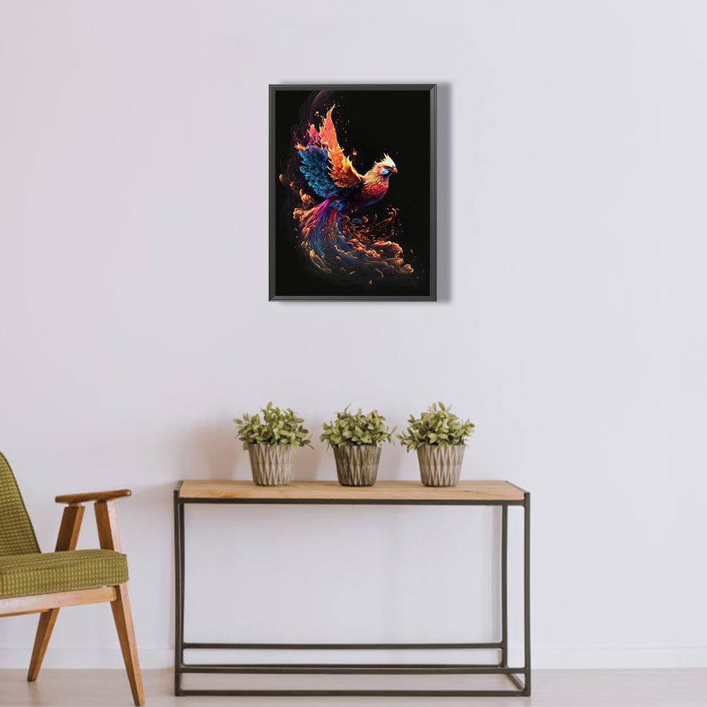 Flaming Phenix - Full Round Drill Diamond Painting 30*40CM