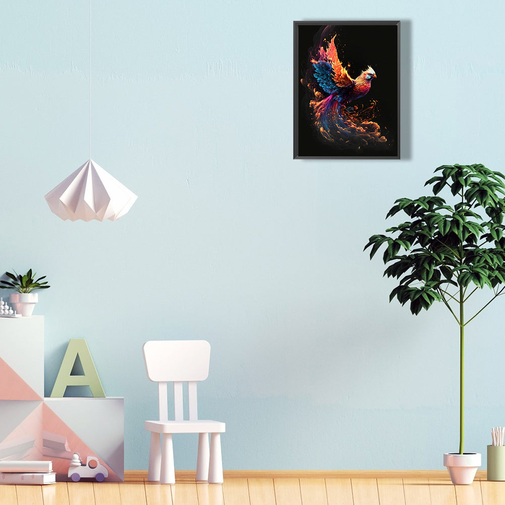 Flaming Phenix - Full Round Drill Diamond Painting 30*40CM