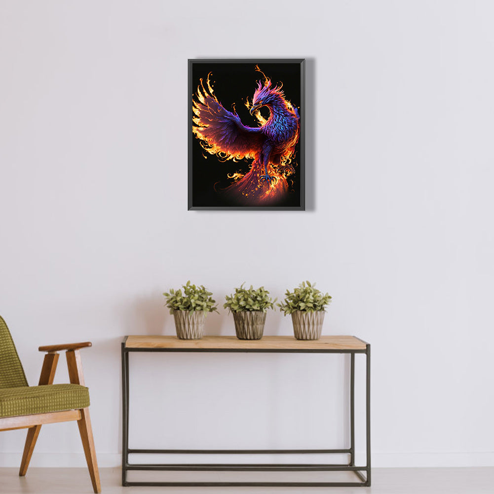 Flaming Phenix - Full Round Drill Diamond Painting 30*40CM