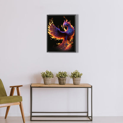 Flaming Phenix - Full Round Drill Diamond Painting 30*40CM