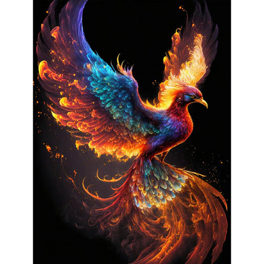Flaming Phenix - Full Round Drill Diamond Painting 30*40CM