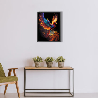Flaming Phenix - Full Round Drill Diamond Painting 30*40CM