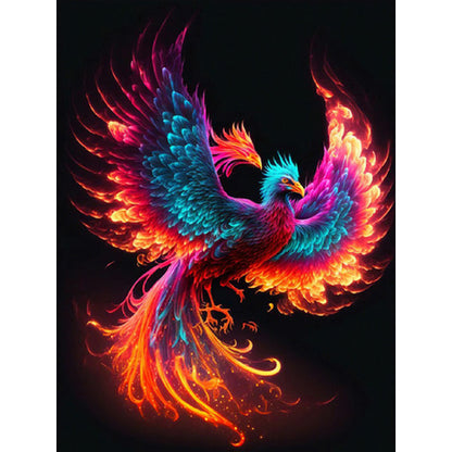Flaming Phenix - Full Round Drill Diamond Painting 30*40CM