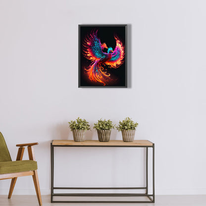 Flaming Phenix - Full Round Drill Diamond Painting 30*40CM