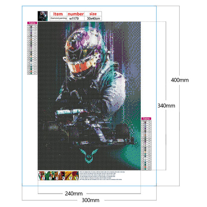 Racer - Full Round Drill Diamond Painting 30*40CM