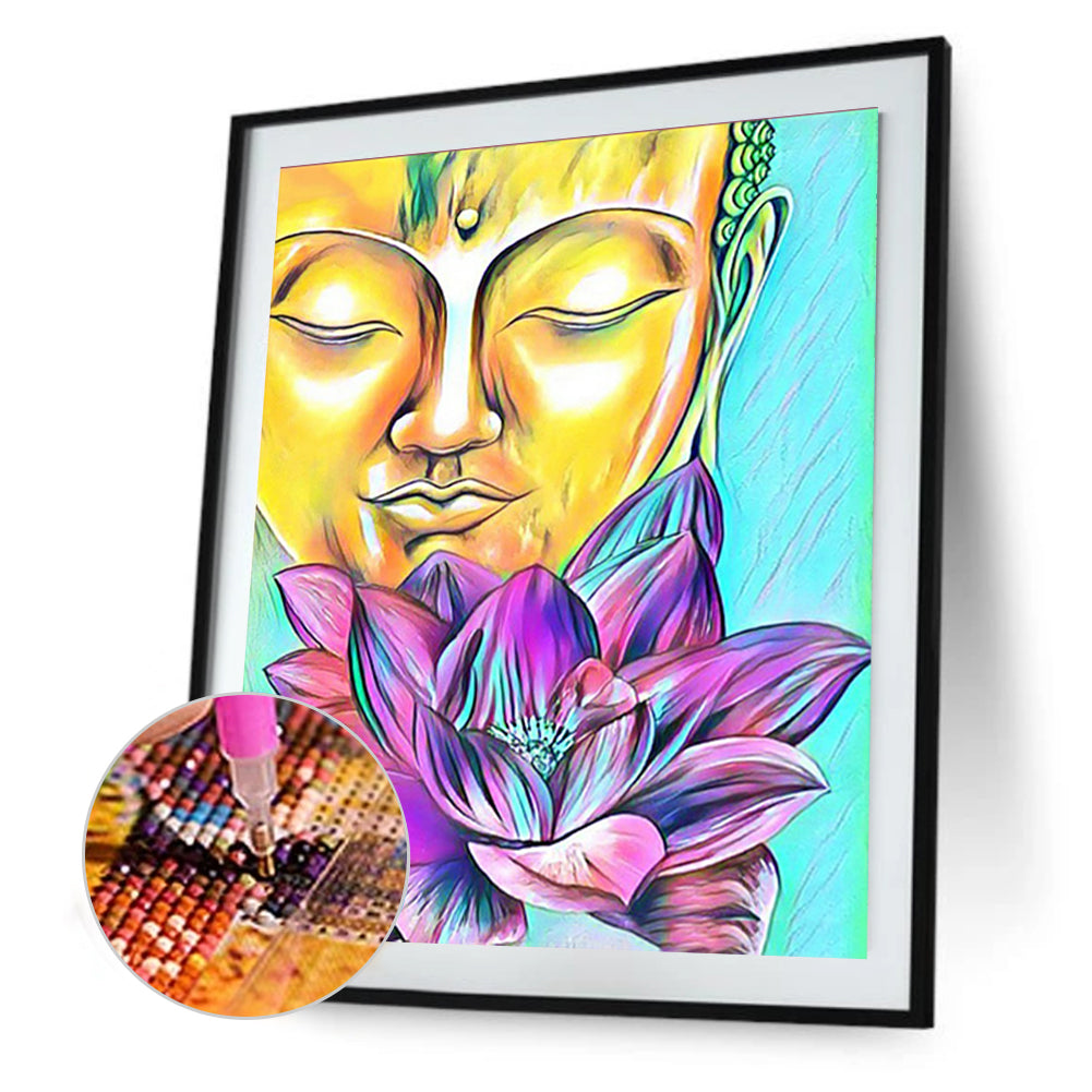 Buddha Statue - Full Round Drill Diamond Painting 40*50CM