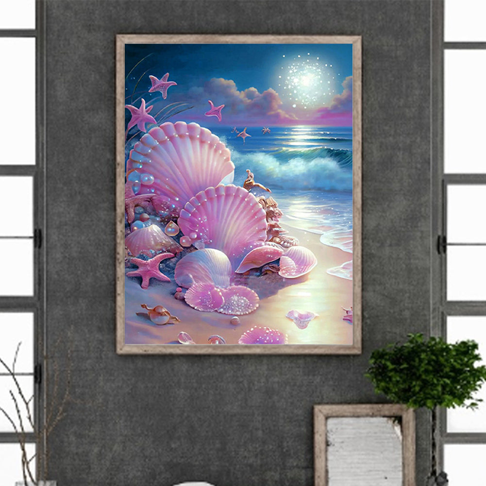 Beach Shells - Full Round Drill Diamond Painting 40*50CM
