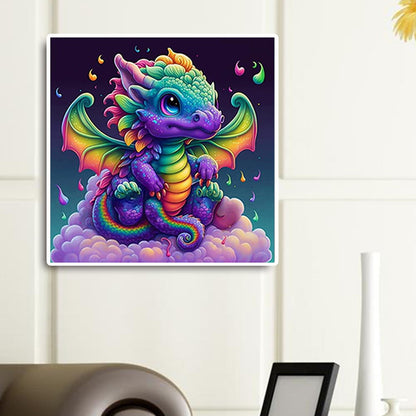 Baby Dragon - Full Round Drill Diamond Painting 45*45CM