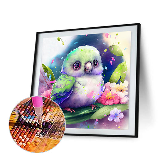 Small Parrot - Full Round Drill Diamond Painting 45*45CM